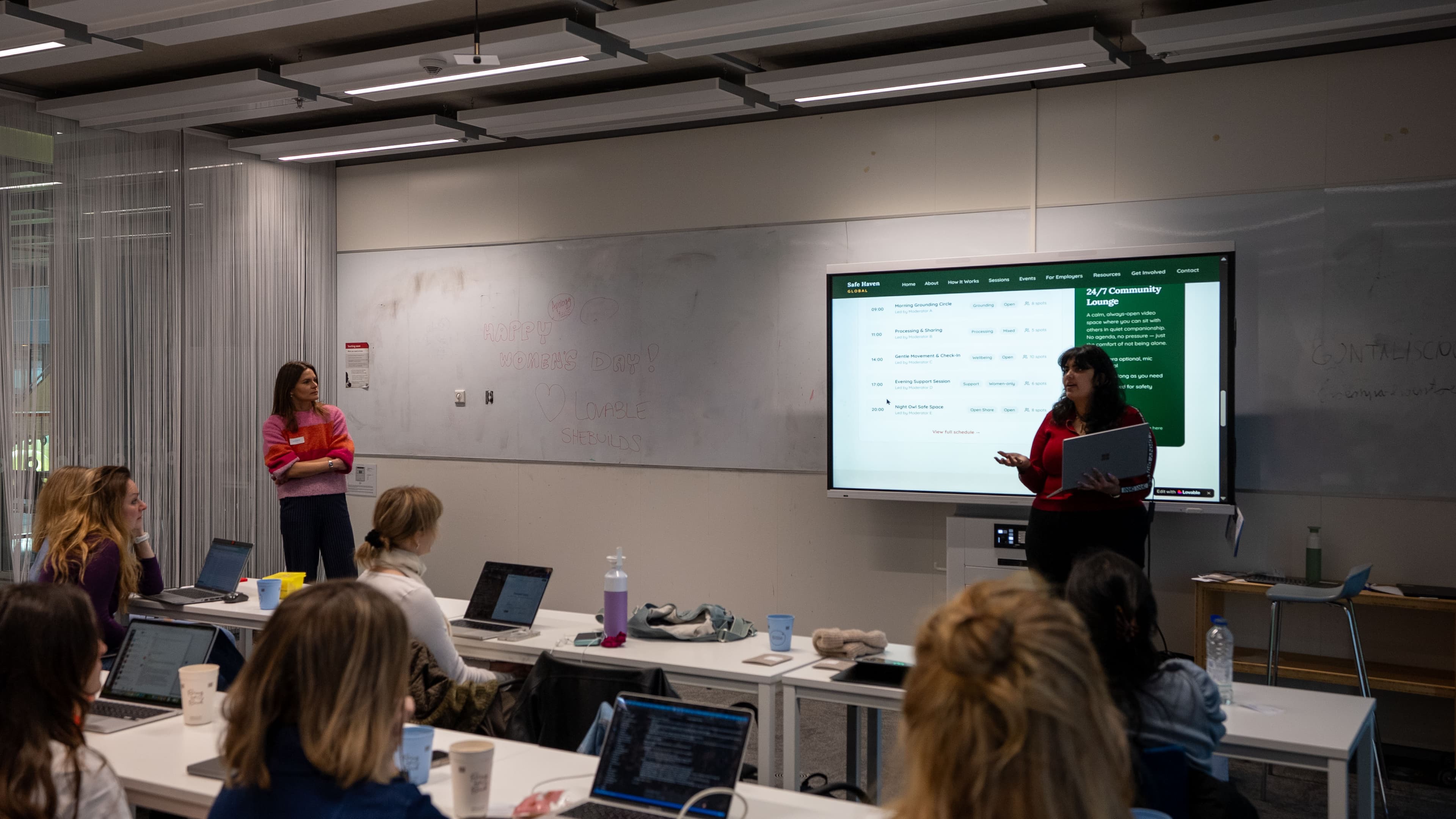 Group of women at the Ladies Build With AI SheBuilds event